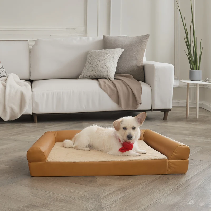 Luxuriöses, stützendes Hundebett