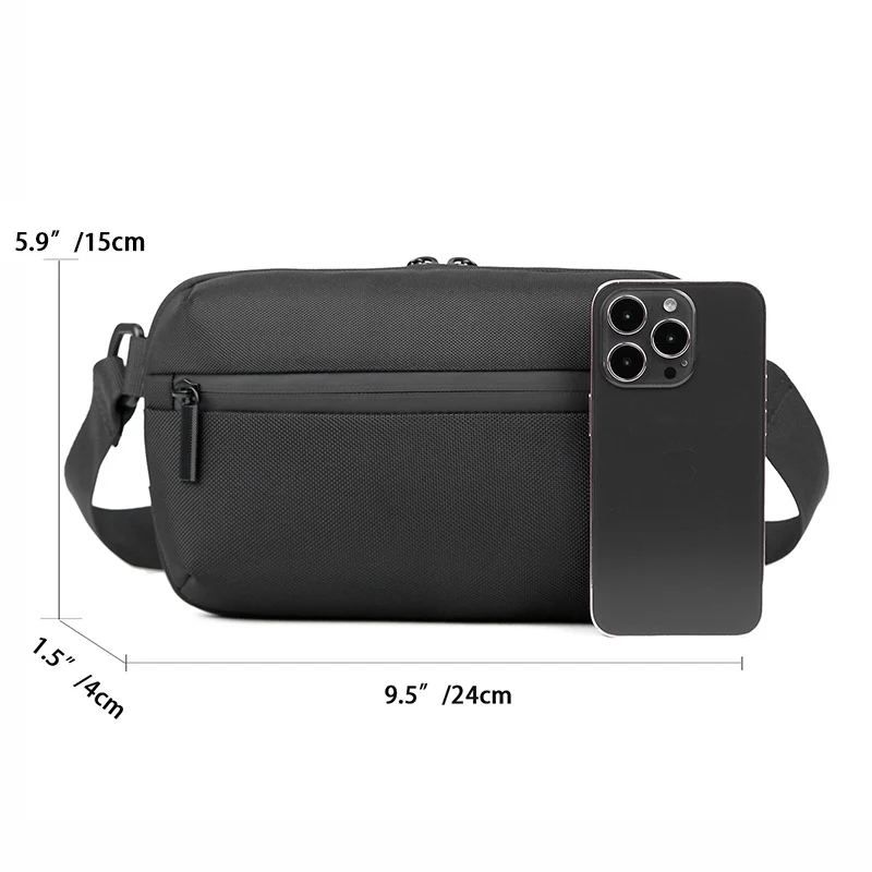 Kompakte schlanke Messenger-Sling-Tasche Skanto
