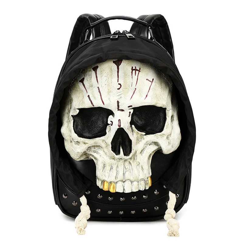 Kreativer Rucksack mit Totenkopf-Design Skanto