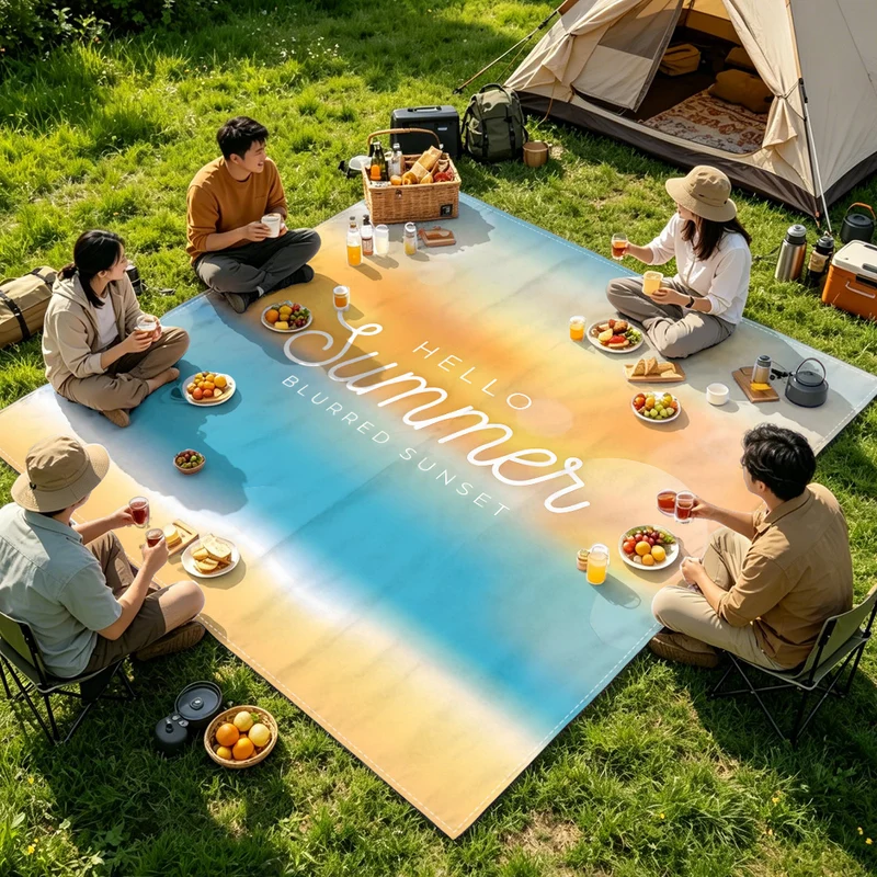 Strandmatte mit Mandala-Design Skanto