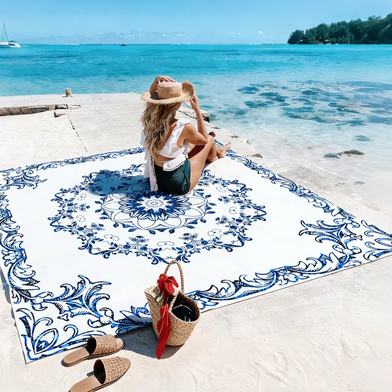 Strandmatte mit Mandala-Design Skanto