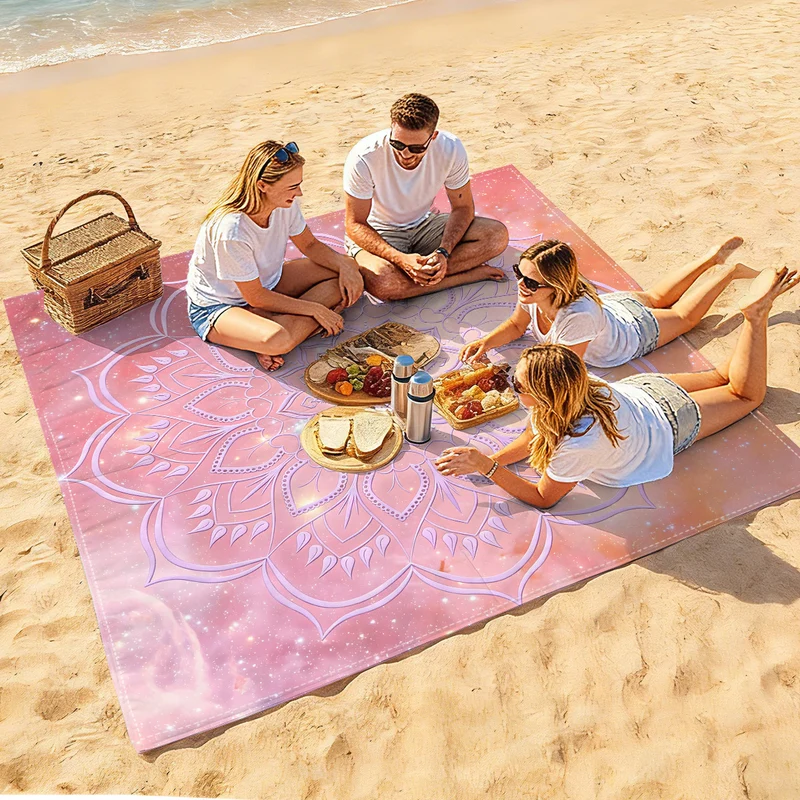 Strandmatte mit Mandala-Design Skanto
