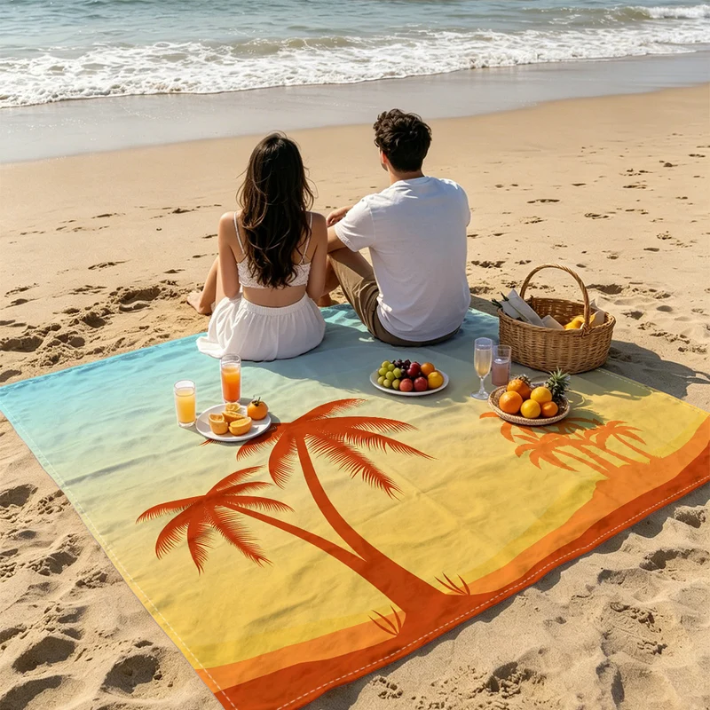 Strandmatte mit Mandala-Design Skanto