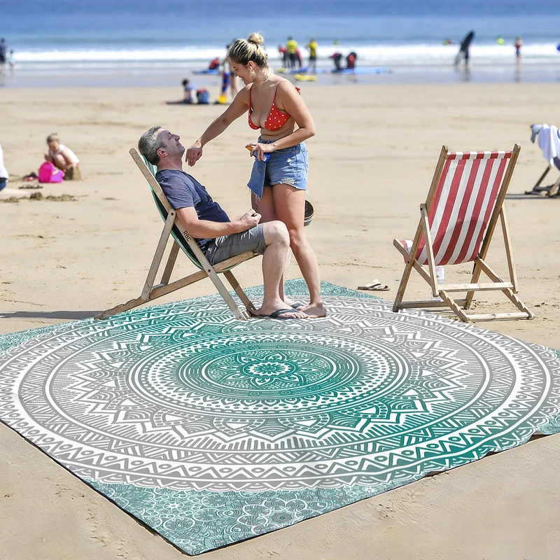 Strandmatte mit Mandala-Design Skanto
