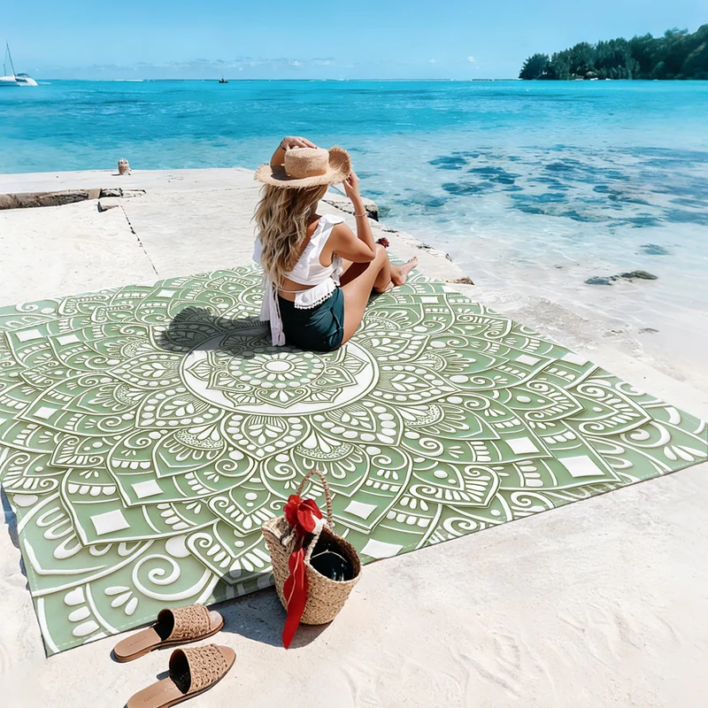 Strandmatte mit Mandala-Design Skanto