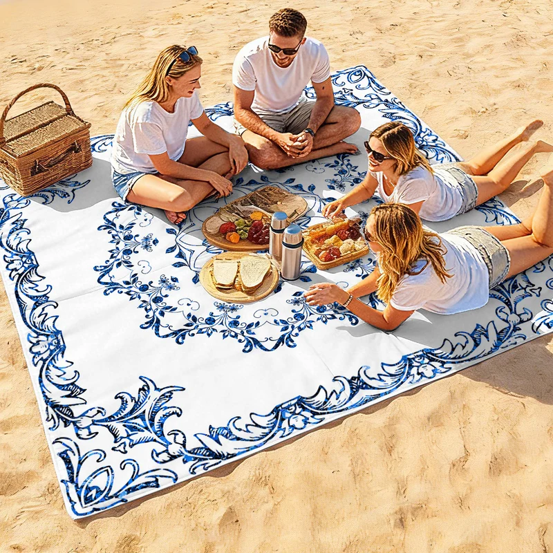 Strandmatte mit Mandala-Design Skanto