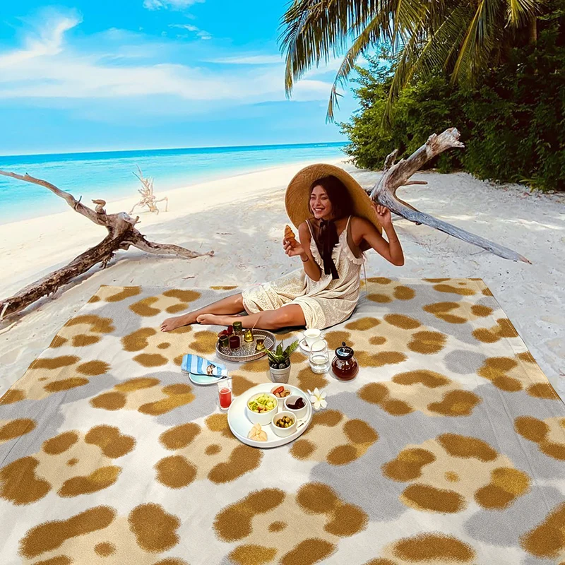 Strandmatte mit Mandala-Design Skanto