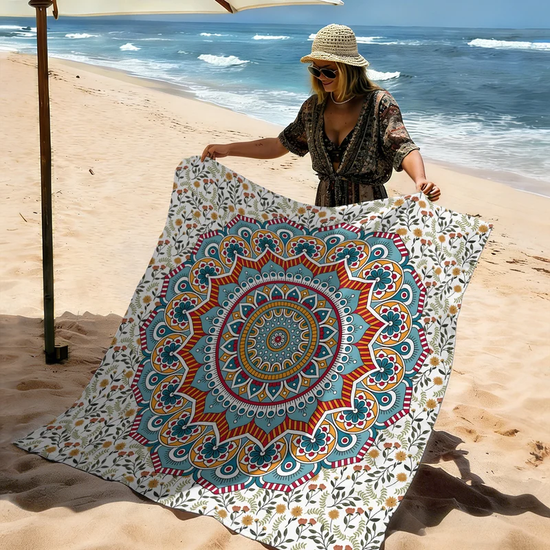 Strandmatte mit Mandala-Design Skanto