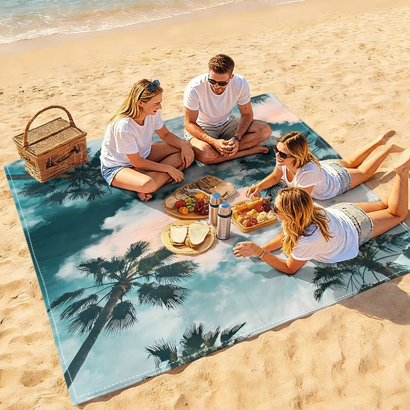 Strandmatte mit Mandala-Design Skanto