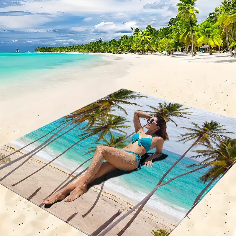 Strandmatte mit Mandala-Design Skanto
