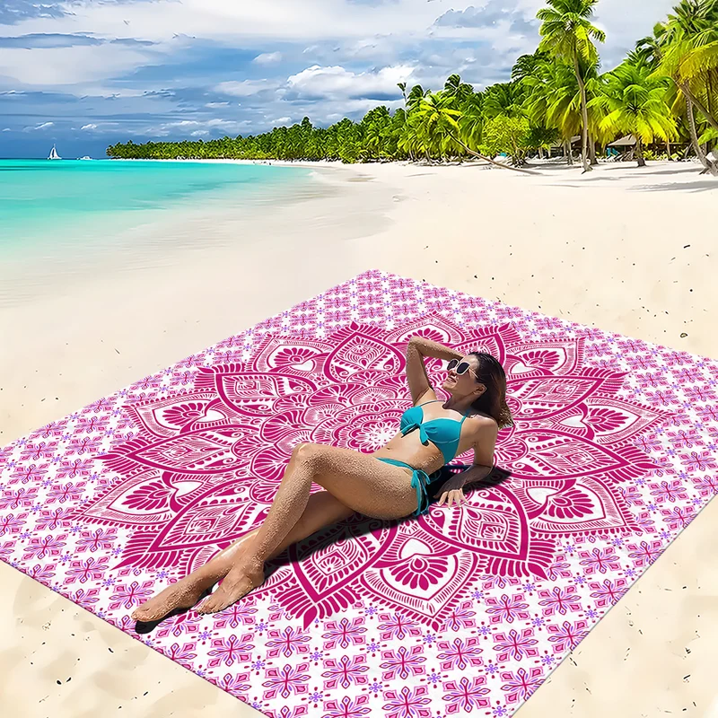 Strandmatte mit Mandala-Design Skanto