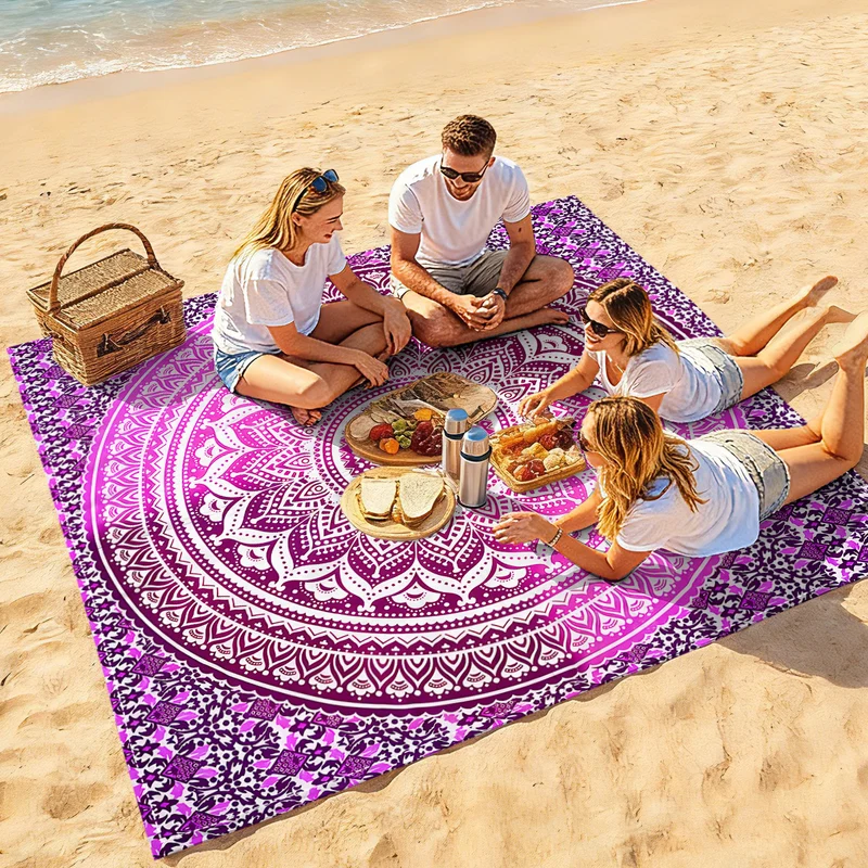 Strandmatte mit Mandala-Design Skanto