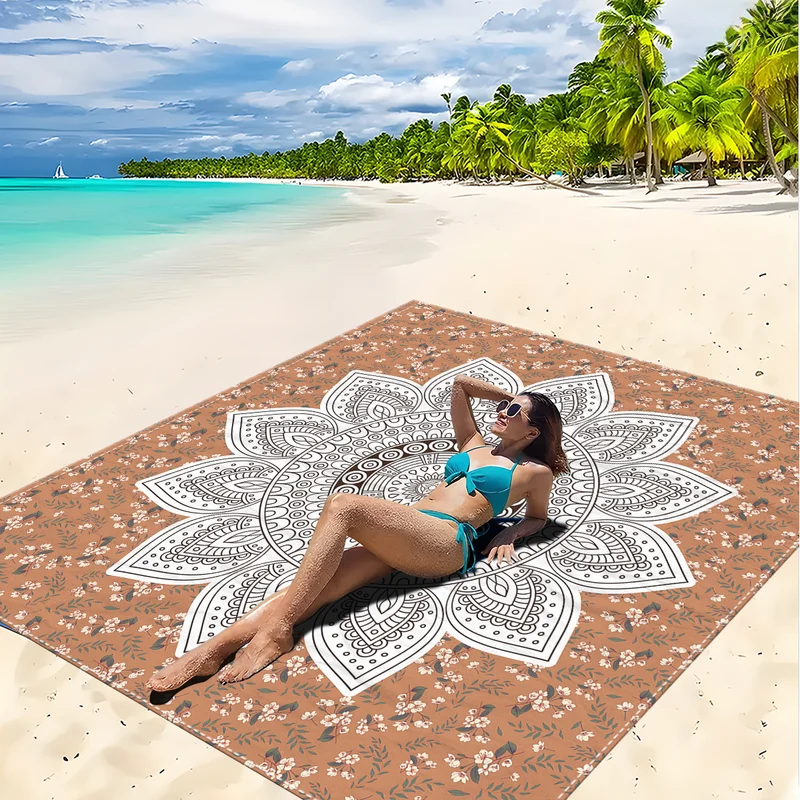 Strandmatte mit Mandala-Design Skanto