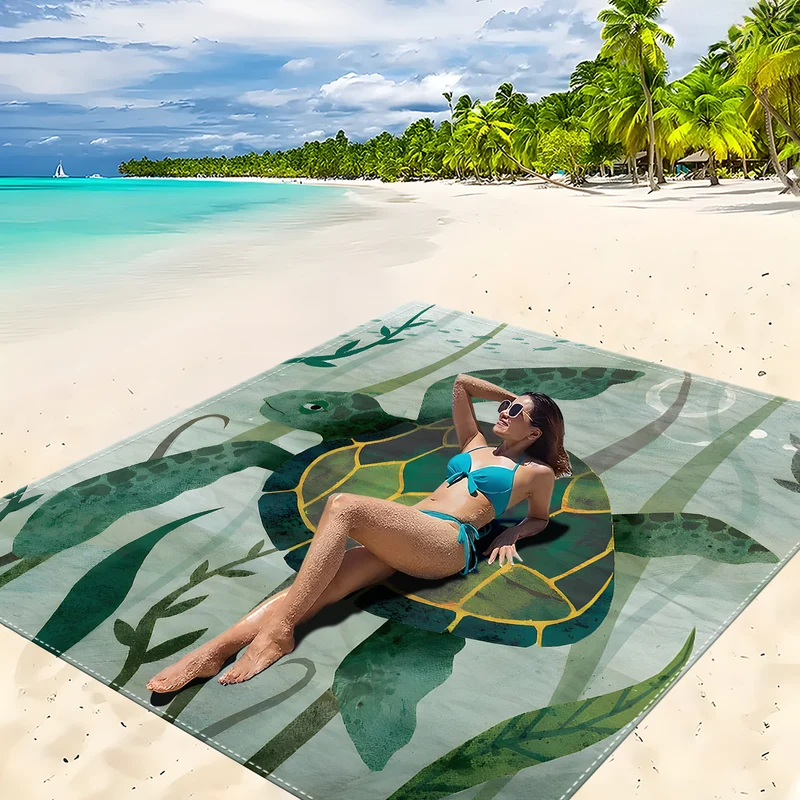 Strandmatte mit Mandala-Design Skanto