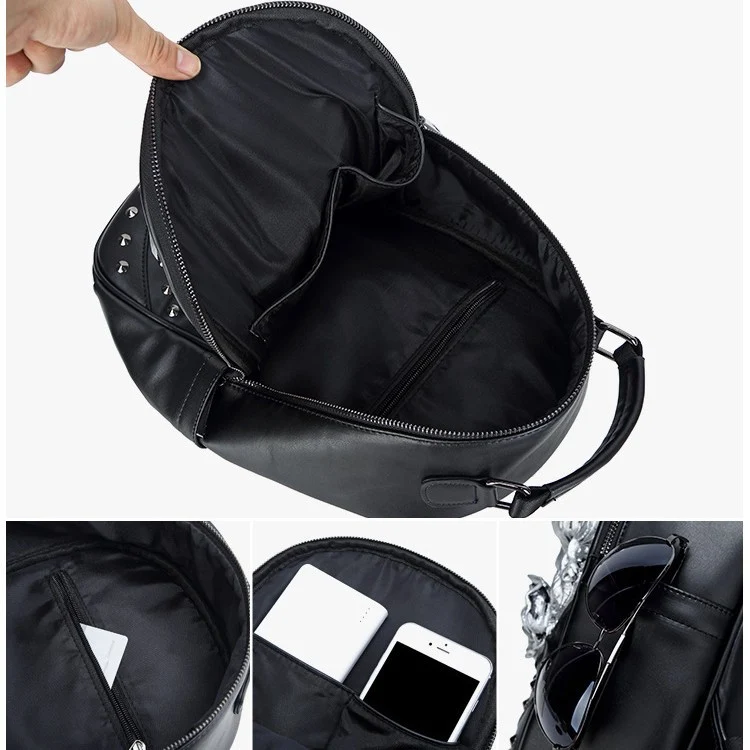 Stilvoller Rucksack mit Totenkopf-Design Skanto