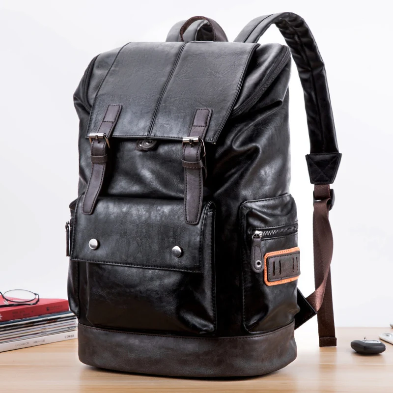 Robuster und eleganter Rucksack aus hochwertigem Kunstleder Skanto