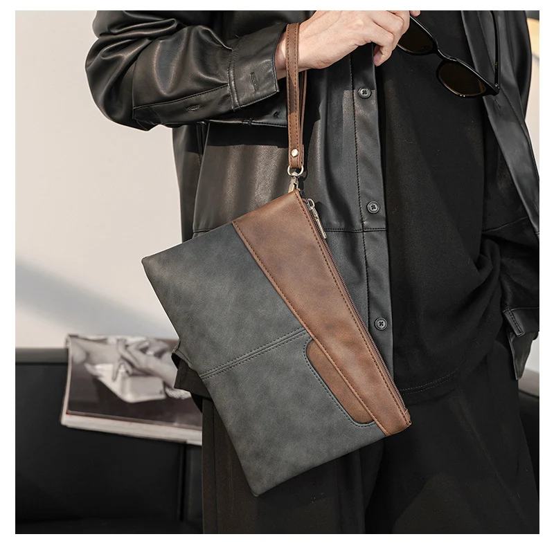 Elegante Leder-Clutch Skanto