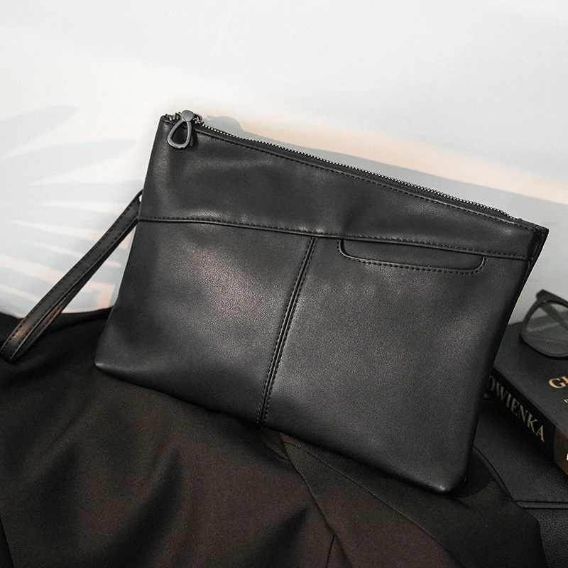 Elegante Leder-Clutch Skanto