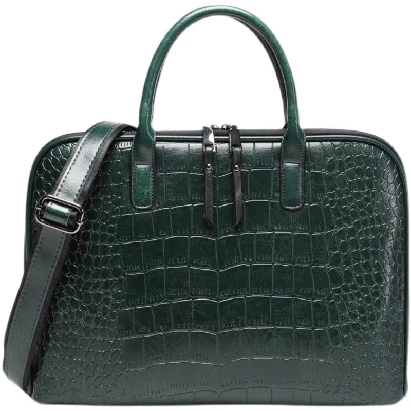 Elegante Handtasche in Kroko-Optik Skanto