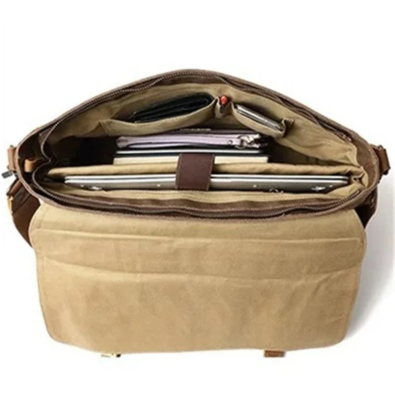 Robuste Messenger Bag im Vintage-Design Skanto