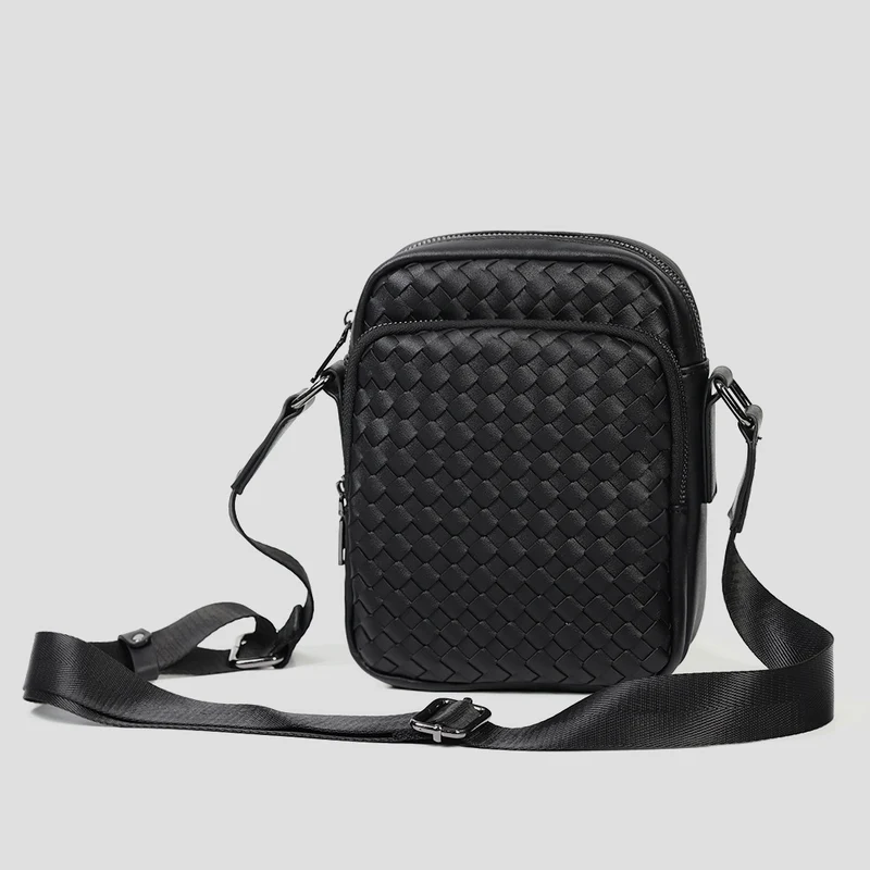Praktische Umhängetasche mit geflochtenem Design Skanto