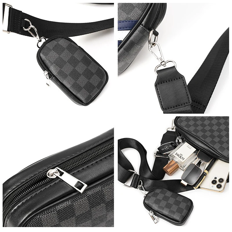 Multifunktionale Umhängetasche mit abnehmbarer kleiner Tasche Skanto