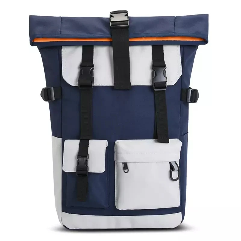 Moderner Rolltop-Rucksack mit multifunktionalen Außentaschen Skanto