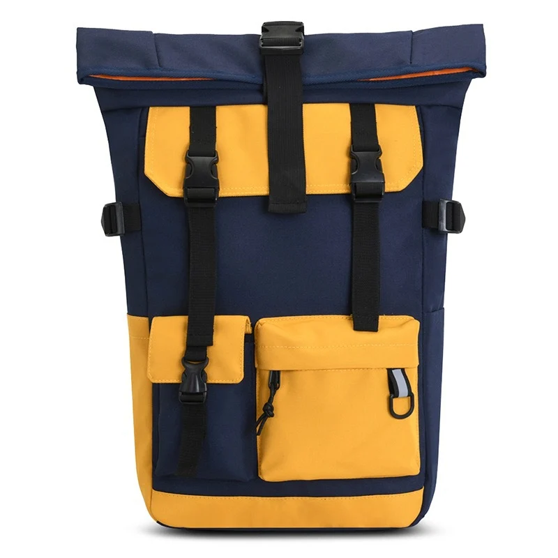 Moderner Rolltop-Rucksack mit multifunktionalen Außentaschen Skanto