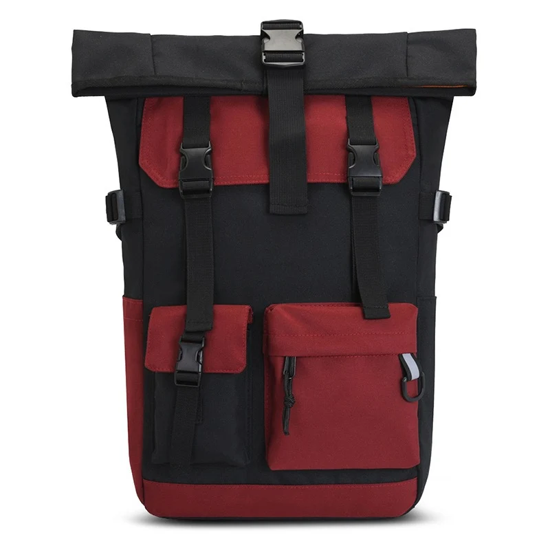Moderner Rolltop-Rucksack mit multifunktionalen Außentaschen Skanto