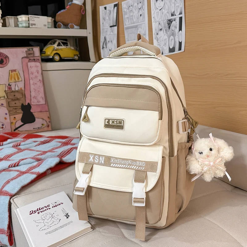 Stylischer Mehrfächer-Schulrucksack