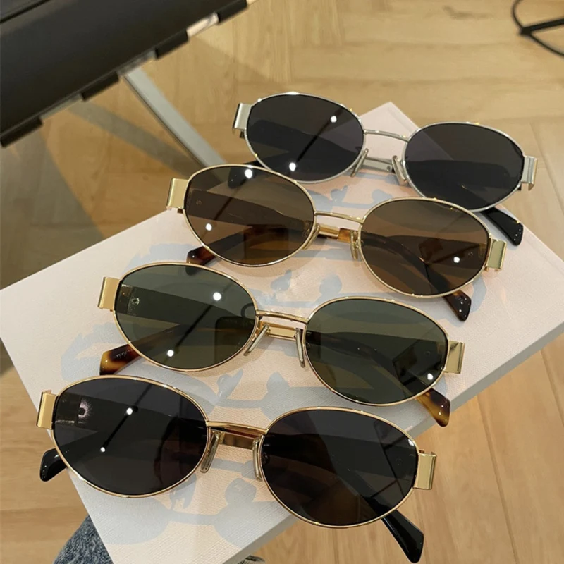 Exklusive ovale Designer-Sonnenbrille für Damen Skanto