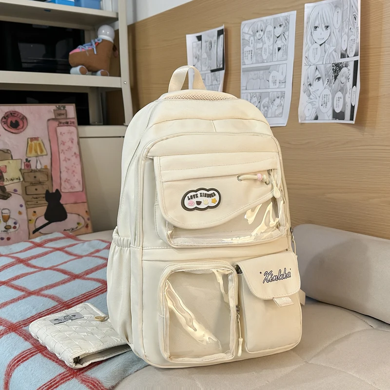 Funktionaler Schulrucksack mit vielen Taschen