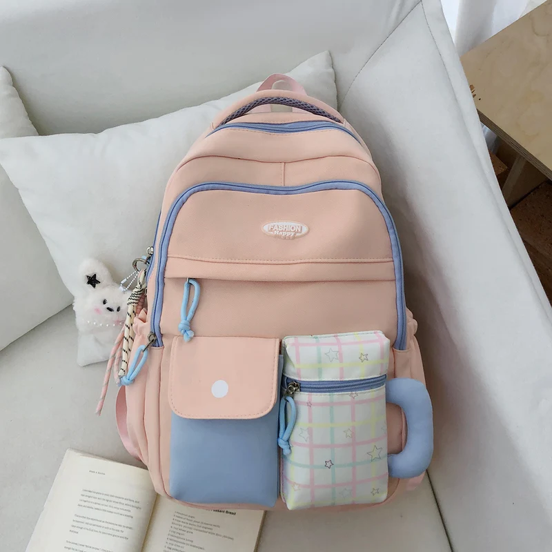 Funktionaler Schulrucksack mit mehreren Fächern und Organizer