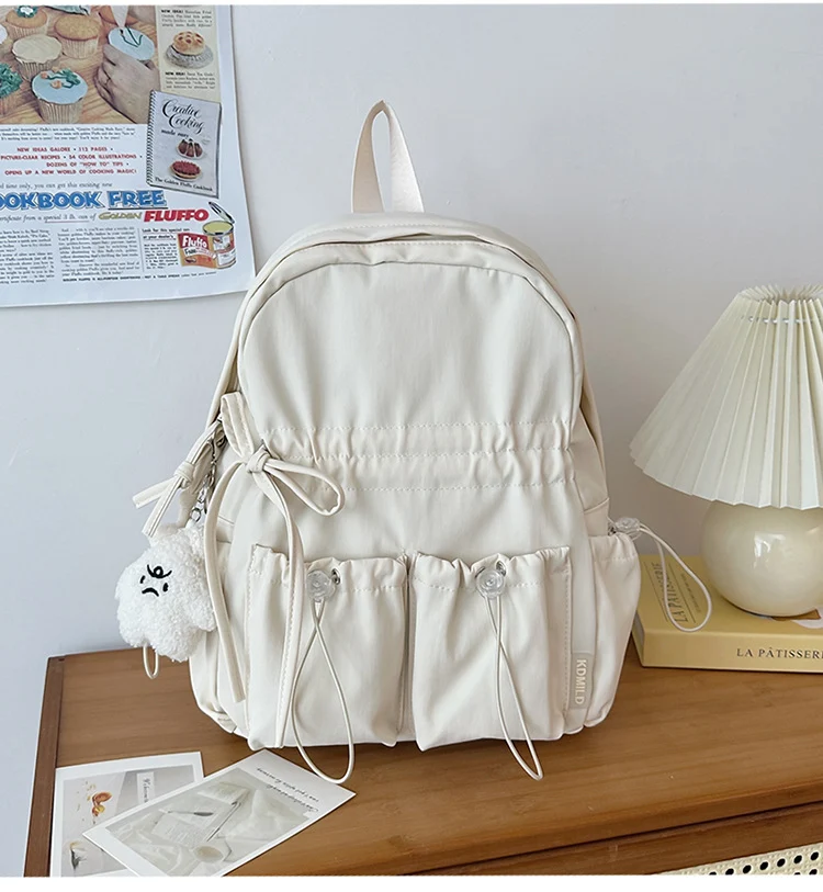 Funktionaler Kordelzug-Schulrucksack mit Organizer