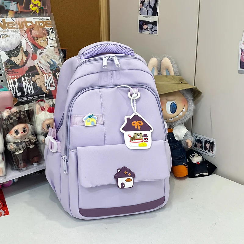 Lustiger Schulrucksack mit Cartoon-Motiv