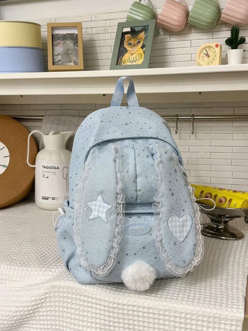 Niedlicher Schulrucksack mit Hasenohren