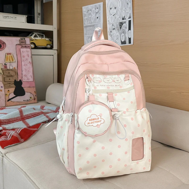 Lustiger Schulrucksack mit Charakter-Motiv und mehreren Fächern