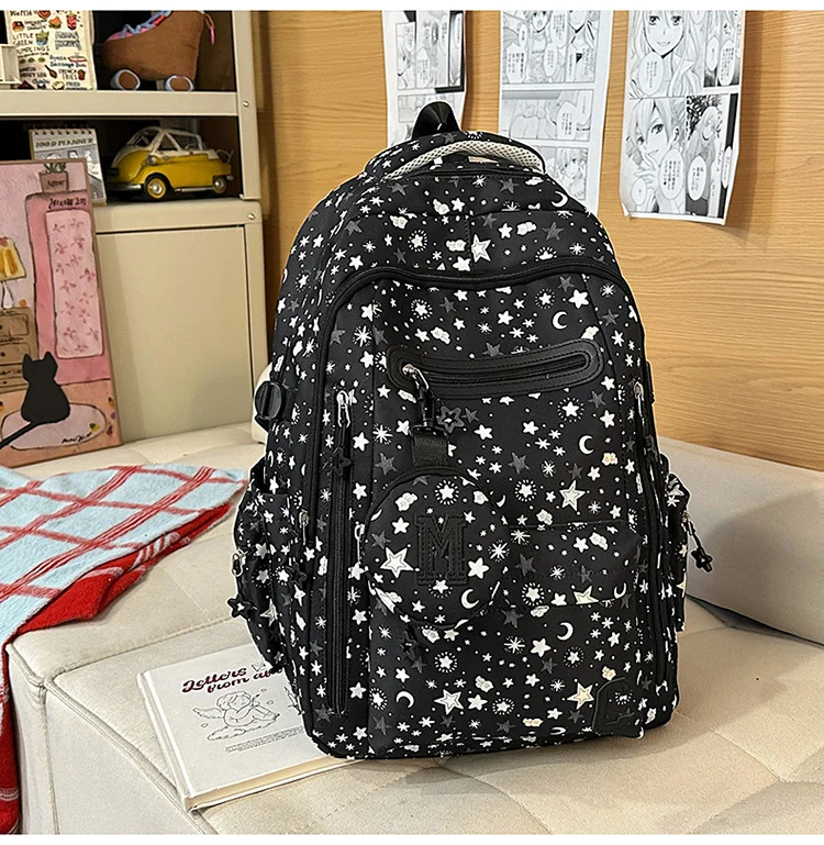 Charmanter Sternen-Schulrucksack