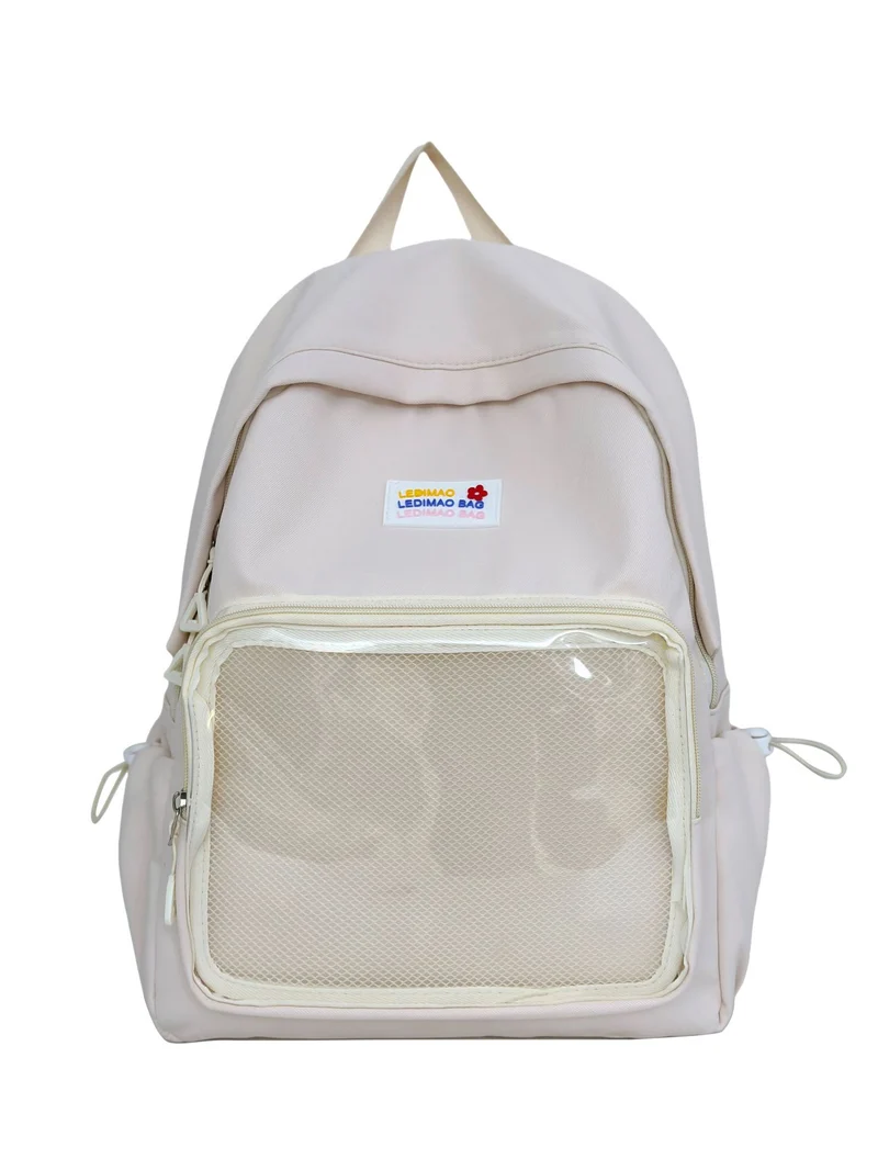 Multifunktionaler Schulrucksack mit transparentem Panel