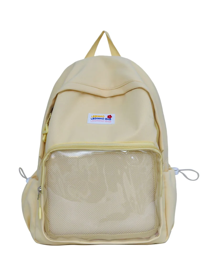 Multifunktionaler Schulrucksack mit transparentem Panel