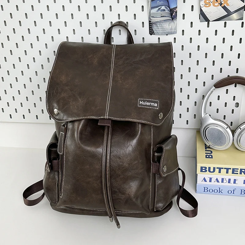 Vintage Leder Freizeitrucksack