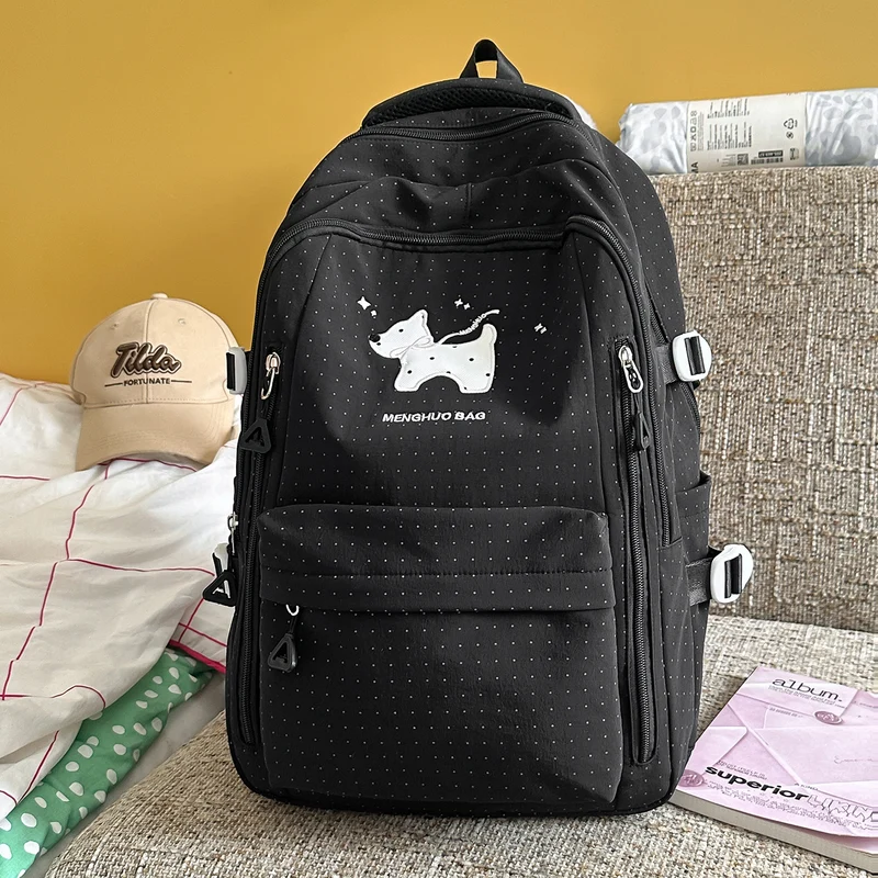 Lustiger Schulrucksack im Cartoon-Stil