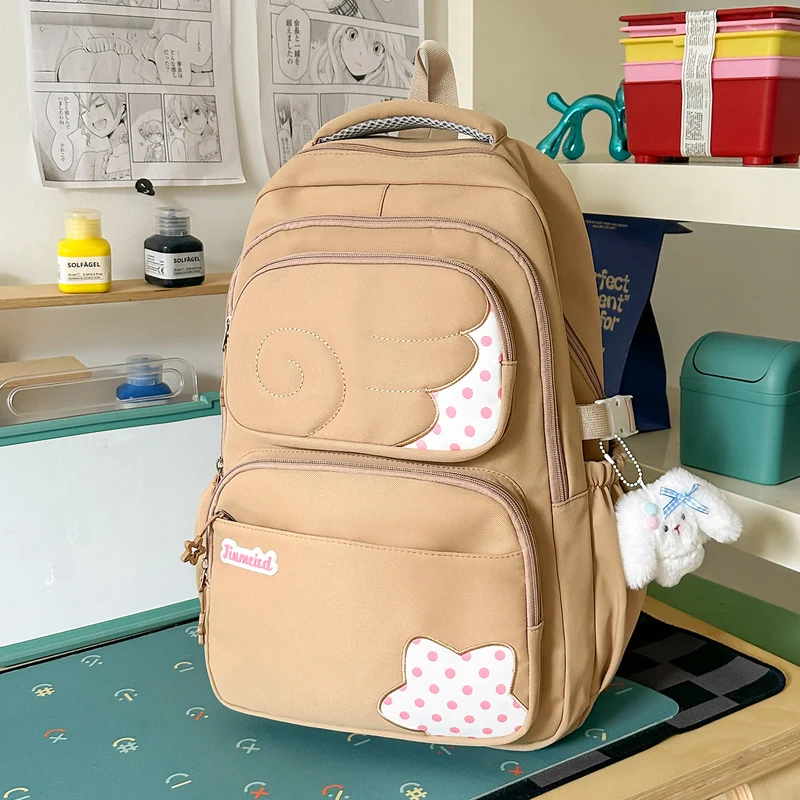 Niedlicher Schulrucksack mit Tiermotiv und mehreren Fächern
