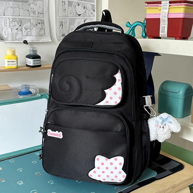 Niedlicher Schulrucksack mit Tiermotiv und mehreren Fächern