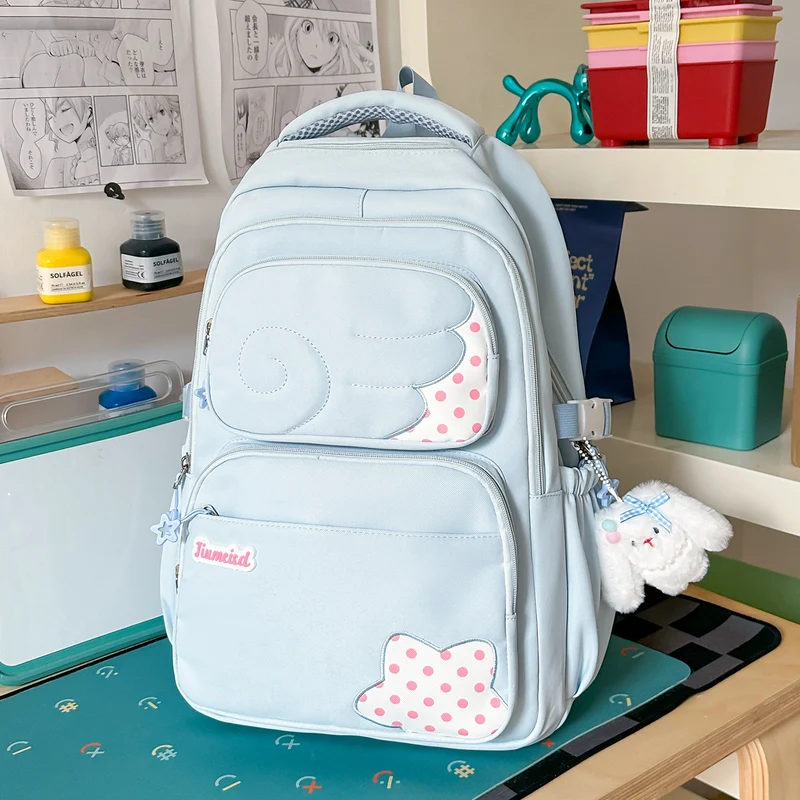 Niedlicher Schulrucksack mit Tiermotiv und mehreren Fächern