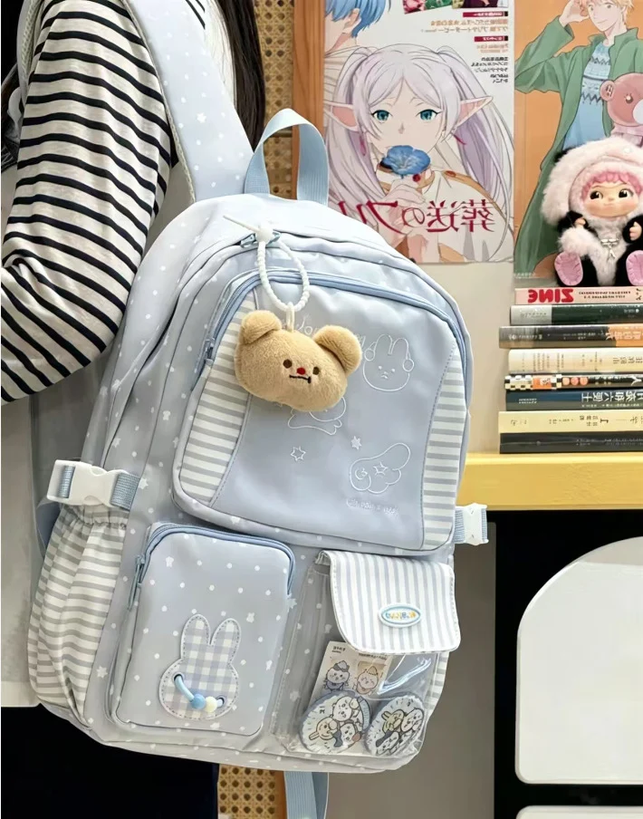 Niedlicher Schulrucksack im Charakter-Design