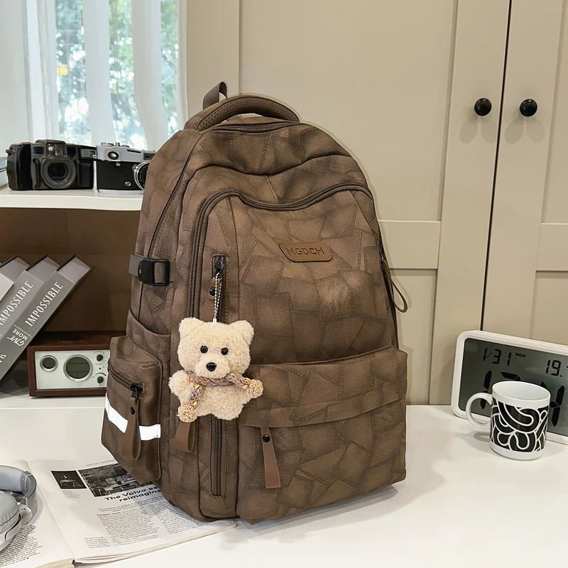Multifunktionaler texturierter Schulrucksack