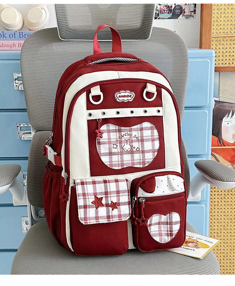 Multifunktionaler stylischer gemusterter Schulrucksack