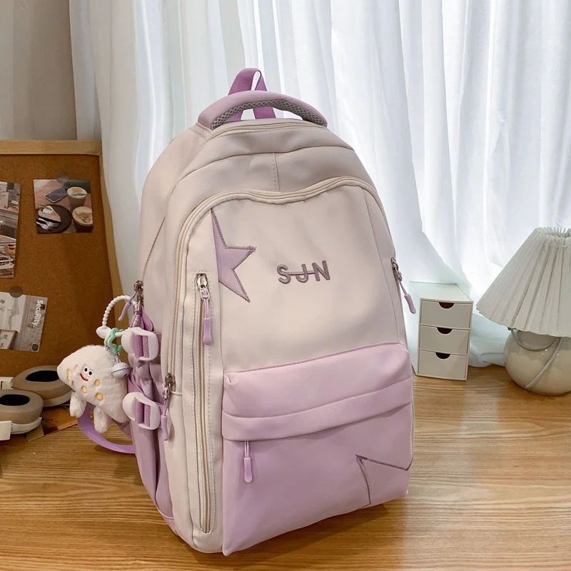 Multifunktionaler leichter Schulrucksack mit Sternen