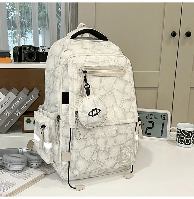 Urbaner Schulrucksack mit vielen Taschen